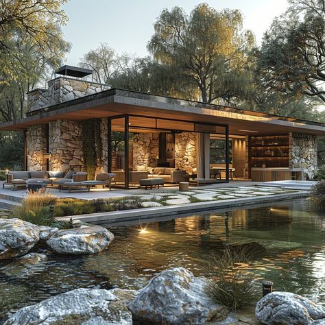 Discover eco-luxury in Northern California with this sustainable 6,000 sq ft contemporary home. Embrace the natural swimming pond and harmonious outdoor areas blending with the landscape. Share your favorite sustainable features below and follow for more sustainable luxury inspiration! 🌿🌞 #EcoFriendlyLiving #ContemporaryHome #SustainableLuxury #dreamhomeinspiration #luxuryliving #luxurydesign Solarium Room, Natural Swimming Ponds, Luxury Inspiration, Pools Backyard, Swimming Pond, Eco Luxury, House Aesthetic, House In Nature, Sanctuary Bedroom