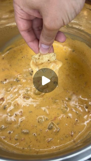 Amy Doe 👩🏼‍🍳 on Instagram: "This crockpot chili cheese dip is sooo good and perfect for game day! RECIPE ⬇️

Ingredients:

1 can chili
1 can rotel
16 oz velveeta (cubed)
8 oz cream cheese (cubed)
1 cup mild cheddar cheese

Instructions:

Add all the ingredients to the crockpot. 

Cover and cook on high for 3 hours. Stirring once during the cooking time.

#easyrecipes #gamedayfood #footballsunday #appetizers #easyfood #dip #diprecipe #crockpot #snackideas" Dip Recipes Videos, Crockpot Rotel Dip, Crockpot Nacho Cheese, Cheese Dip Recipes Velveeta, Cream Cheese Chili Dip, Crockpot Chili Cheese Dip, Velveeta Rotel Dip, Crockpot Nachos, Best Queso Dip