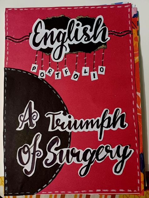 English Coverpage For Project, College Project Front Page, English Hhw Cover Page, Portfolio File Cover Design, Front Page Design For Portfolio, Project Sheets Design Handmade, Portfolio Folder Design Ideas School, Project Cover Page English, Bst Project File Cover Ideas Class 12