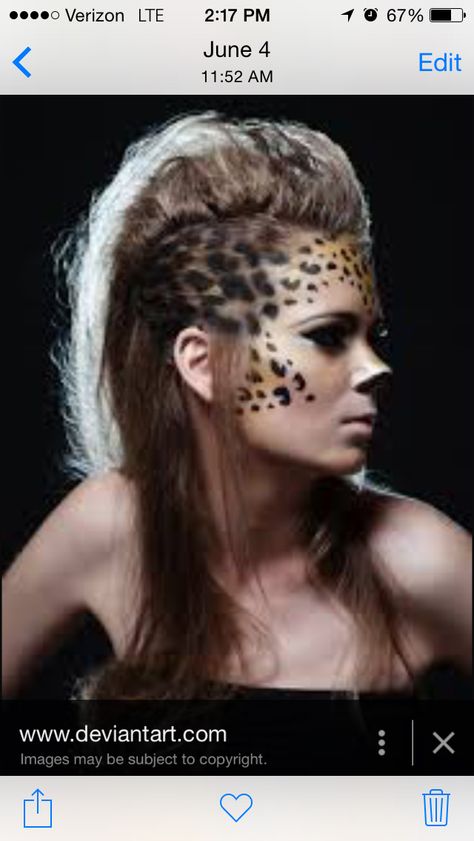 Jaguar Makeup, Leopard Face Paint, Leopard Makeup Halloween, Cheetah Halloween Costume, Cheetah Makeup, Fantasy Make-up, Leopard Halloween, Leopard Makeup, Holloween Makeup