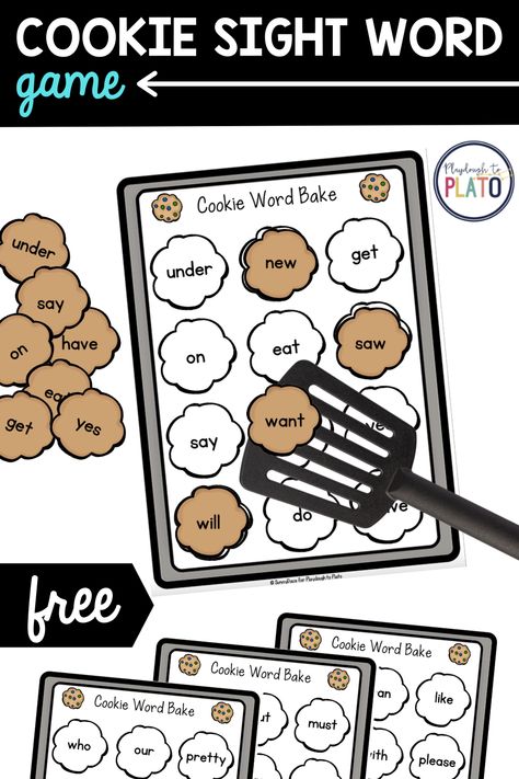 Add some sugar and sweetness to your sight word practice with this fun cookie sight word game! It's perfect as a class game or literacy center. #cookies #sightwords Literacy Provocations Kindergarten, Kindergarten Sight Word Practice, Fun Sight Word Games, Sight Word Centers Kindergarten, Food Literacy Activities, Sight Word The, Sight Word Activities Preschool, Or Words, Starting Homeschooling