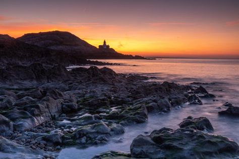 The Mumbles Lighthouse at sunrise, Swansea Hull Boat, Swansea Wales, Ultimate Bucket List, Snowdonia, Swansea, Photo Tips, How To Take, Picture Perfect, Lighthouse