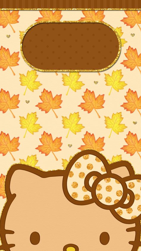 Hello Kitty Thanksgiving Wallpaper, Sanrio Fall Wallpaper, Hello Kitty Fall Wallpaper, Thanksgiving Backgrounds, Pink Hello Kitty Wallpaper Iphone, Hello Kitty Halloween Wallpaper, Hello Kitten, Fireplace Tv Wall Decor, Sanrio Collection