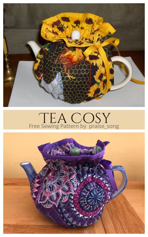 Tea Pot Cozy Patterns, Teacosy Patterns Free Sewing, Tea Pot Cover Sewing, Tea Cozy Pattern Sew How To Make, Tea Cozies Pattern Sew, Teapot Covers Tea Cosy Pattern, Teapot Cozy Sewing, Tea Cozy Sewing Pattern, Diy Tea Cozy Sewing Patterns