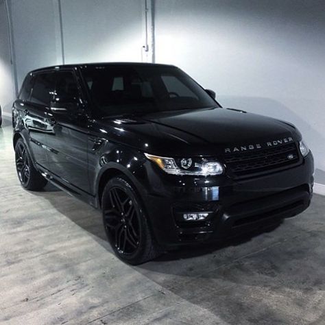 Blackout Range Rover Sport Inspired by @theluxuryboys by ablazeaway Black Range Rover, Dream Cars Range Rovers, Range Rover Black, 67 Mustang, Aventador Lamborghini, Luxury Cars Range Rover, Black Range, Range Rovers, Maserati Granturismo