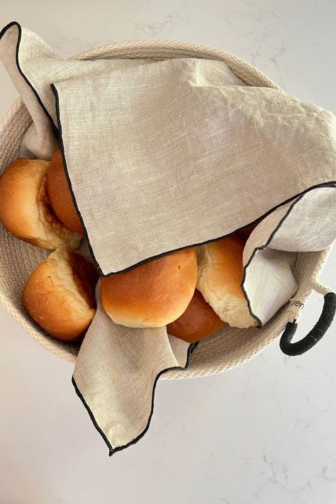 Tea Towel Photography, Linen Table Setting, Napkin Photography, Table Towel, Bedroom Drawer Organizer, Bread Cloth, Bread Baskets, Linen Tableware, Kitchen Textiles