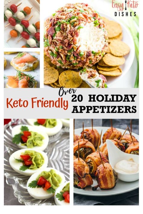 When it's party time, staying on your keto diet goals isn't easy. These easy keto appetizers are sure to help! via @easyketodishes Easy Keto Appetizers, Christmas Dinner Recipes Easy, Keto Savory, Keto Appetizers, Holiday Appetizers Easy, Keto Holiday, Keto Christmas, Low Carb Appetizers, Keto Friendly Desserts