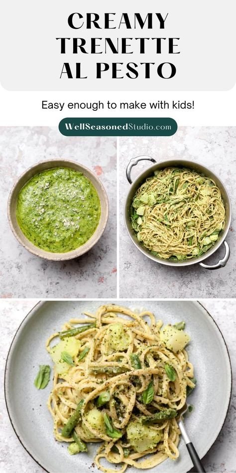 trenette al pesto Luca Pasta Recipe, Luca Pesto Pasta, Trenette Al Pesto Recipe, Pasta From Luca, Luca Pasta, Pasta With Potatoes, Trenette Al Pesto, Genovese Basil, Kids Dinners