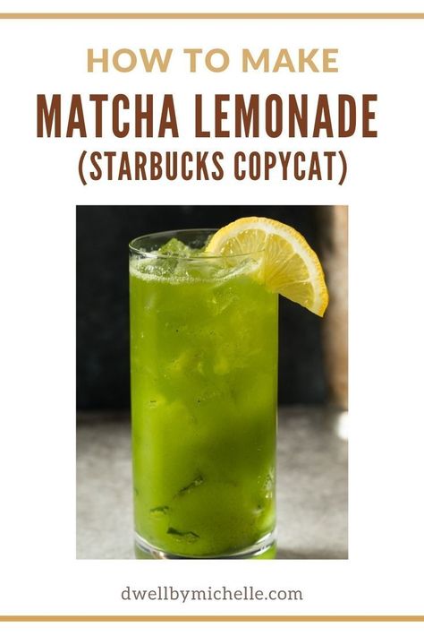 If you love Starbucks Matcha Lemonade, but don’t love the price tag, this easy Starbucks copycat recipe is for you! With just a few simple ingredients and 5 minutes, you can make your own delicious and refreshing Matcha Lemonade at home. Give it a try! Lemonade Matcha Recipe, Matcha Green Tea Lemonade, Starbucks Matcha Lemonade Recipe, Matcha Lemonade Starbucks, Matcha Lemonade Recipe, Starbucks Matcha Green Tea, Aqua Fresca, Lemonade Tea Recipe, Spring Drinks