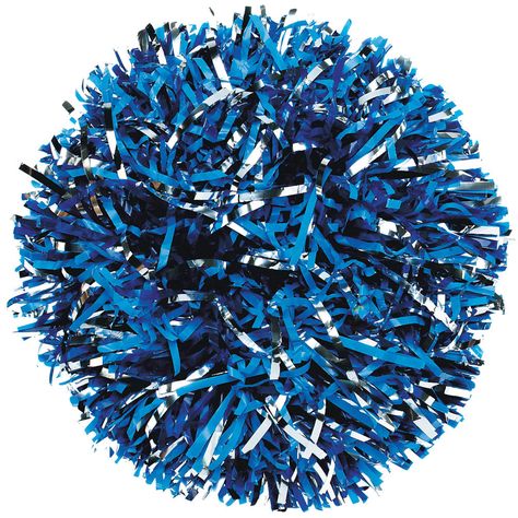 Cheerleading Pom Poms, Cheer Pom Poms, Cheer Stuff, Cheerleading Uniforms, Cheer Outfits, Duke University, Metallic Accents, Pom Poms, Team Colors