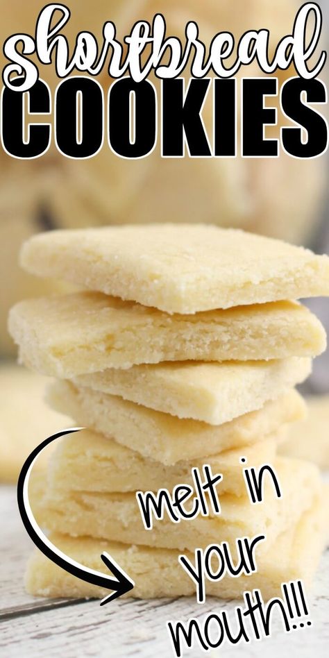 Halloween Cookies Recipes, Easy Shortbread Cookies, Easy Shortbread Cookie Recipe, Cookies Snickerdoodle, Cookies Recipes Easy, Easy Shortbread, Butter Shortbread Cookies, Best Shortbread Cookies, Shortbread Cookies Recipe