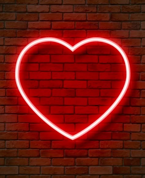 Heart Neon Wallpaper, Neon Heart Wallpaper, Heart Dp, Pink Neon Wallpaper, Neon Rouge, Neon Hearts, Heart Neon, Neon Heart, Marketing Channels