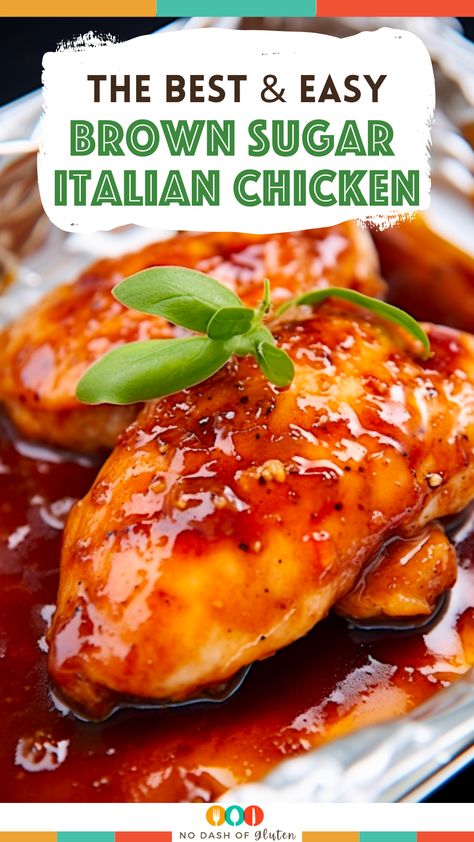 Honey Italian Chicken, Brown Sugar Italian Chicken Crockpot, Good Seasons Italian Dressing Mix Recipe Chicken, Brown Sugar Chicken Recipes, Easy Italian Chicken Recipes, Chicken With Italian Dressing, Chicken With Brown Sugar, Brown Sugar Italian Chicken, Italian Chicken Bake