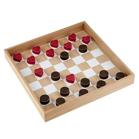 Housewarming Games, Checkers Board Game, Checkers Board, Creative Brands, Chess Board Game, Checkers Game, Wood Games, Wood Sizes, Linen Bag