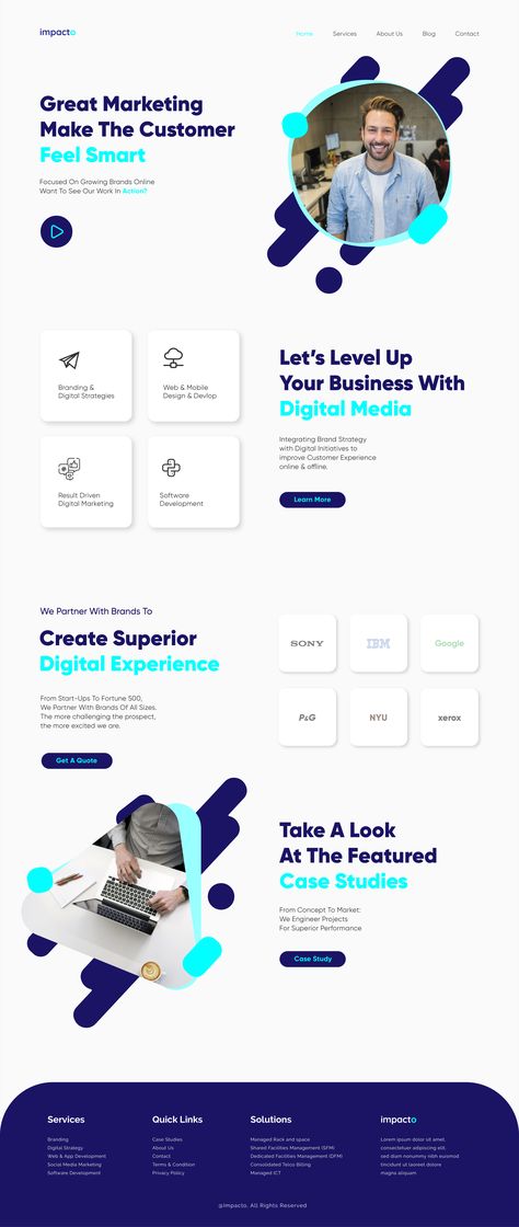 Digital Marketing Portfolio Website Design, Portfolio Website Design Creative, Tech Portfolio Website, Landing Page Digital Agency, Web Design Landing Page Portfolio Website, Website Design Digital Agency, Website Layout Inspiration Business, Website Digital Agency, Creative Website Design Inspiration Landing Pages