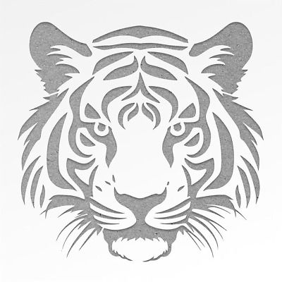 Cool Stencils Printables, Easy Stencil Patterns Free Printable, Free Printable Stencil Designs, Cool Stencil Designs, Stencils Printables Free, Bulldog Stencil, Black And White Stencil, Wood Burning Projects, Tiger Stencil