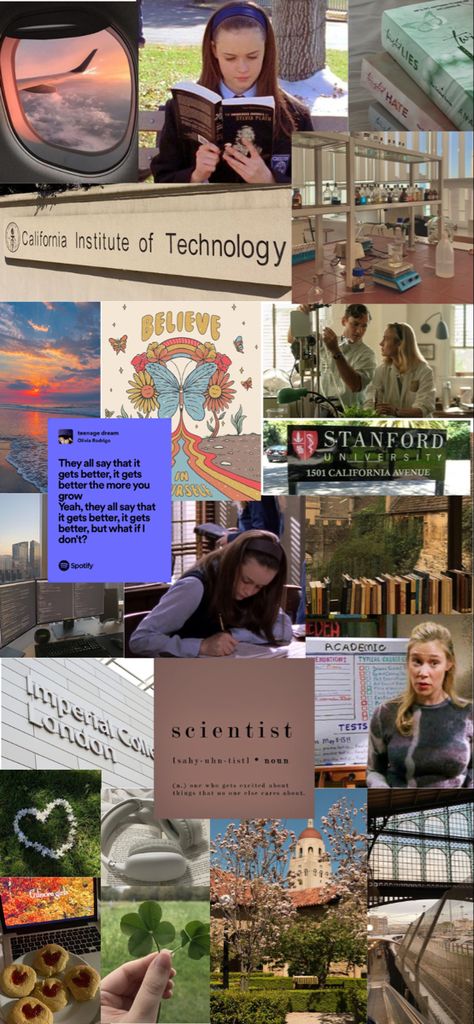 goals, future, caltech, stanford, imperial, gilmore girls, study, books, scientist, motivation, chemistry Scientist Vision Board, Caltech Aesthetic, Stanford Motivation, Scientist Motivation, Lessons In Chemistry Aesthetic, Chemistry Motivation, Gilmore Girls Study, Manifesting School, Chemistry Girl