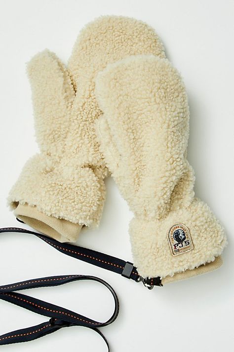 Warm up any winter ‘fit with these staple mittens featured in a timeless sherpa fabrication with exaggerated leash strap so you can drape them around your neck when you’re not wearing them. **Features:** Classic style, ribbed cuff, removable leash strap **Why We ❤ It:** Designed to add a touch of texture and style to your seasonal wardrobe. | Parajumpers Power Mittens at Free People in White, Size: S Seasonal Wardrobe, Winter Fit, College Student, Boho Outfits, Beauty Tips, Color Coding, Classic Style, Beauty Hacks, Free People