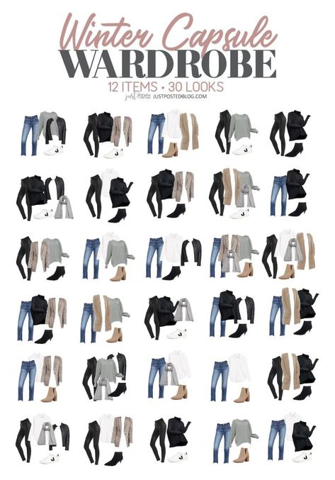 Winter Capsule Wardrobe – Just Posted Capsule Wardrobe Pants Only, What To Pack For Tennessee Winter, Warm Winter Outfits 2023, Black Pants Capsule Wardrobe, Winter Holiday Capsule Wardrobe, Winter Capsule 2023, Fasion 2023 Winter, Capsule Wardrobe 2023 Fall/winter, Cold Weather Capsule Wardrobe