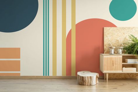 Boho Mural, Abstract Pattern Wallpaper, Playroom Mural, Abstract Mural, Personalized Wallpaper, Photo Mural, Wallpaper Abstract, Smooth Walls, Vinyl Wallpaper