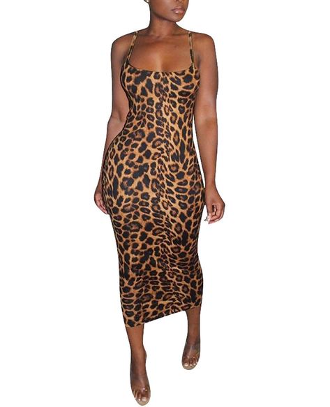 Mid Length Bodycon Dress, Midi Club Dress, Leopard Print Bodycon Dress, Green Bodycon Dress, Bodycon Tank Dress, Leopard Print Maxi Dress, Cheetah Dress, Printed Bodycon Dress, Leopard Dress