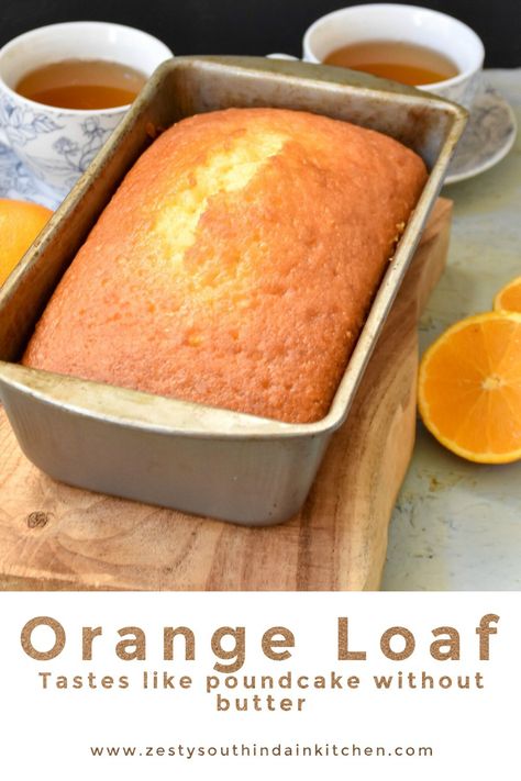 Delicious orange loaf made with fresh orange juice, orange zest and oil taste similar to pound cake without  butter. #orangerecipes #orangeloaf #cakewithoutbutter Orange Cake Loaf, Cake Without Butter Recipes, Things To Make With Orange Juice, Cake With Oil Instead Of Butter, Baking With Oil Instead Of Butter, What To Do With Excess Oranges, Orange Loaf Cake Recipes, Orange Juice Recipes Food, Orange Loaf Cake Easy Recipes