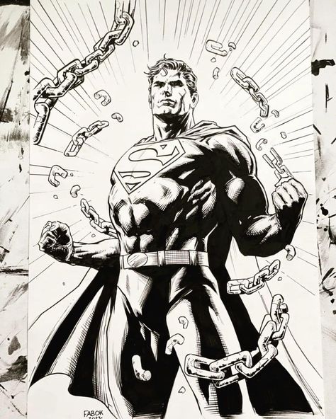 Jason Fabok draws superman Jason Fabok Art, Jason Fabok, Superhero Sketches, Superman Drawing, Breaking Chains, Terror Art, Batman Superman Wonder Woman, Comic Art Sketch, Superhero Coloring Pages