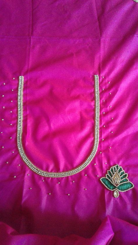 New Model Aari Work Blouse Design, Simple Aari Blouse Designs For Beginners, Simple Aari Blouse Designs, Simple Aari Design, Simple Aari Blouse, Aari Work Blouse Design, Aari Design, Design For Beginners, Blouse Ideas