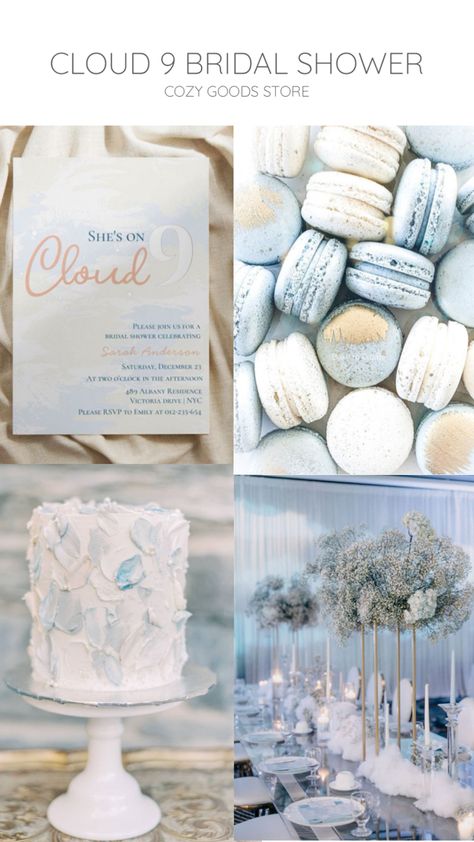 Mood Board Collage, Engagement Photo Shoot Beach, Pastel Texture, Aviation Wedding, Board Collage, Bridal Shower Inspo, Wedding Shower Themes, Something Blue Bridal, Blue Bridal Shower