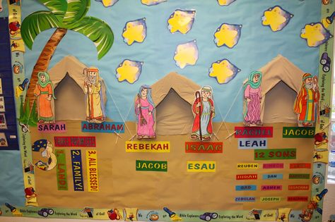 Bible Family Tree, Bible Bulletin Boards, Gospel Project, Abraham Isaac, Class Bulletin Boards, Bible Camp, Abraham And Sarah, Bible Teaching, Church Bulletin Boards