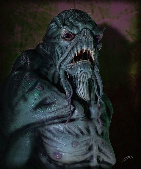 Humanoid Fish, Dagon Lovecraft, Shadow Over Innsmouth, Zbrush Render, Lovecraft Monsters, Lovecraft Art, Call Of Cthulhu Rpg, Lovecraft Cthulhu, Myths & Monsters