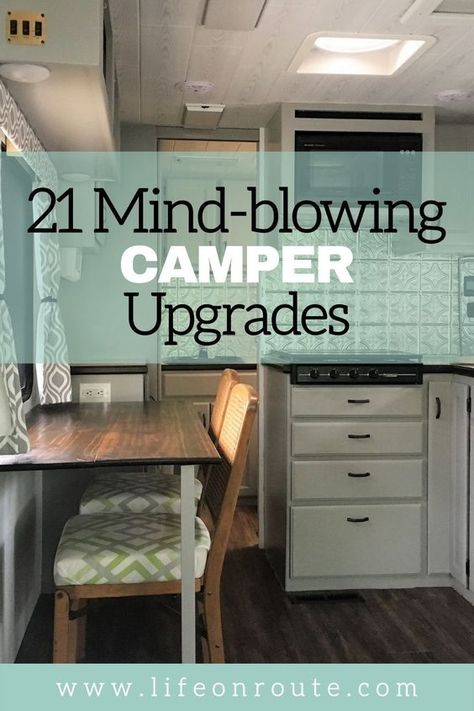 Camper Upgrades, Motorhome Remodel, Rv Interior Remodel, Camper Interior Design, Camper Trailer Remodel, Camper Organization, Vintage Camper Remodel, Trailer Decor, Diy Camper Remodel