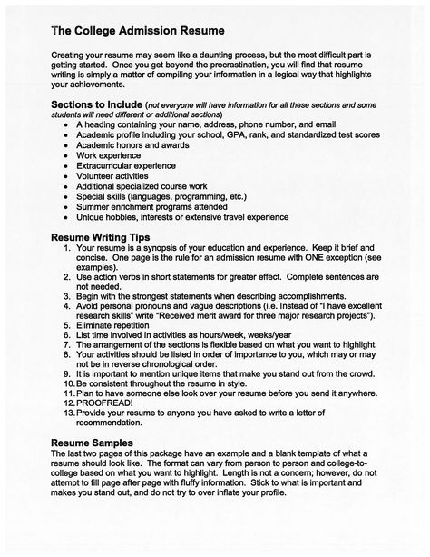 College Admission Blank Resume - How to draft a College Admission Blank Resume? Download this College Admission Blank Resume template now! College Application Resume, Academic Resume, Applying To College, College Resume, College Apps, Creative Writing Course, Application Essay, College Admission Essay, Education Resume