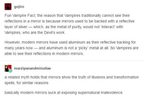 Vampire Stories, Modern Mirrors, Supernatural Funny, Modern Mirror, Funny Tumblr Posts, Writing Advice, The More You Know, Story Writing, Writing Tools