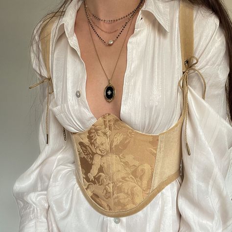 YOYO Creates Medieval Dress Princess, Corset Outfits, Corset Outfit, Corset Fashion, Vintage Corset, Underbust Corset, Vestidos Vintage, Fashion Attire, Fabric Remnants