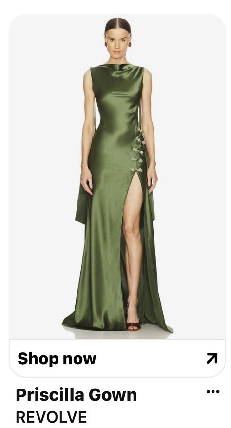 Just Aesthetic, Sau Lee, Space Dress, Biodegradable Materials, Fancy Frocks, Revolve Dresses, Formal Wear Dresses, Green Gown, Guest Attire