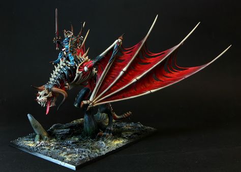 Vampire Lord on Zombie Dragon Warhammer Vampire, Zombie Dragon, Warhammer Vampire Counts, Undead Knight, Vampire Lord, Vampire Counts, Warhammer Aos, Group Picture, D&d Miniatures