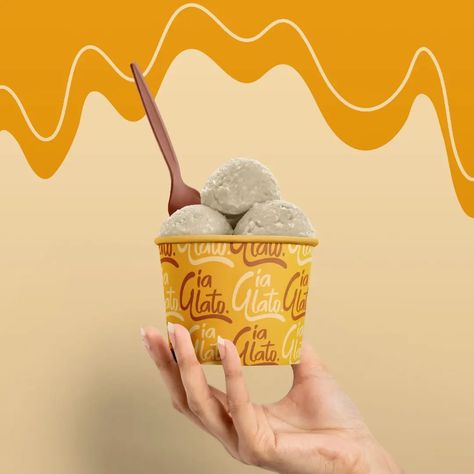 Another look at the authentic gelato brand for the Gelato lovers. The Gelato cup design consists of the brand pattern made with secondary logo of the brand making it different than other gelato brands using illustrations of cups, gelato, spoon and so on. Hope you like it. Do let me know your thoughts in comments. @theglowandgrowclub @studioflorescence @designbyayelet @itsvictoriastefania @brandbrainy @logobrainy #brandbrainy #logobrainy #logobook #theglowandgrowclub #ggcgialato #gelato #... Gelato Branding, Gelato Brands, Secondary Logo, Brand Pattern, Ice Cream Maker, Cup Design, Mochi, Graphic Design Inspiration, Gelato