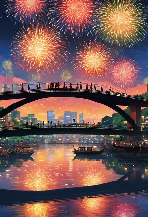 Fireworks festival Sumida Check more: https://paintlyx.com/fireworks-festival-sumida/ Fireworks Festival, Fireworks, Festival, Quick Saves