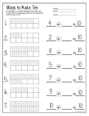 Curious Firsties: An Exhausted Five for Friday (Math FREEBIE) Adding Two Digits Without Regrouping, Missing Addends, Making Ten, Math Intervention, Second Grade Math, Math Addition, Ten Frame, Math Workshop, Homeschool Math