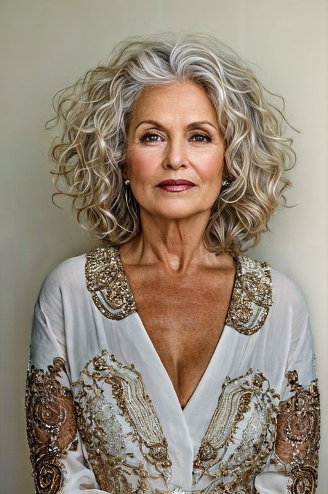 We tend to associate old(er) people with grey hair and while many of them are rocking the wise wizard look, others opt for something a little more... colorful. Hairstyles For Coarse Hair Over 50, Hair Styles For Over 60 Aging Gracefully, Long Hair 50 Year Old Women, Wigs For Women Over 50, Long Hair Over 60 Aging Gracefully, 60 Year Old Hairstyles, 2024 Haircut, Long Hair Highlights, Grey Curly Hair