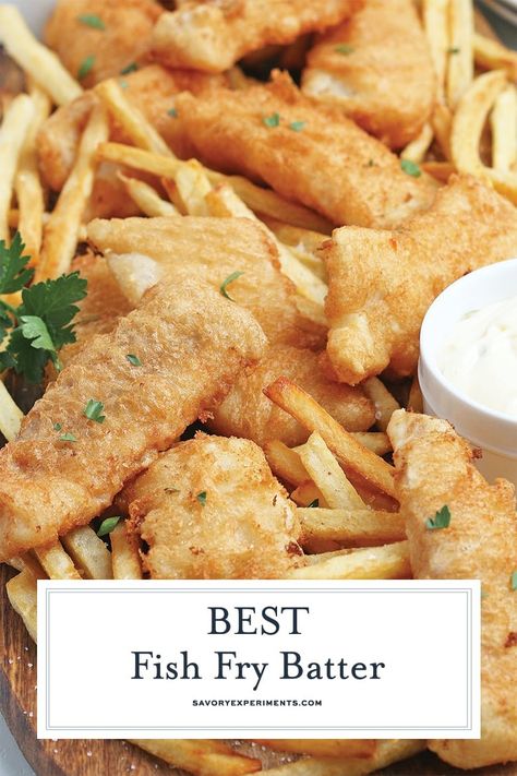 Light Batter For Fish, Easy Fish Batter, Fish Fry Batter, Fish And Chips Batter, Fried Fish Batter, Beer Battered Fish Recipes, British Fish And Chips, Fish Fry Recipe, Fish Batter Recipe