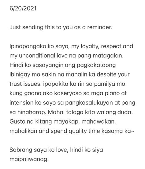 Tagalog Paragraph, Love Letter For Boyfriend Tagalog, Sweet Tagalog Messages For Boyfriend, Liham Pangkaibigan Tagalog, Lsm Message For Your Boyfriend, Message For Bf Tagalog, Breakup Messages For Him Tagalog, Monthsary Message For Boyfriend Tagalog Ldr, Assurance Message For Girlfriend Tagalog