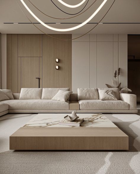 Living room interior 🤎 Designed by @moatazreda.designs Modern Living Room Ideas Luxury, Sofa Design Luxury, Beige Sofa Living Room, Luxury Living Rooms, Art Deco Minimalism, Modern Living Room Sofa, Modern Interior Design Living Room, Modern Apartment Living Room, Minimal Living Room