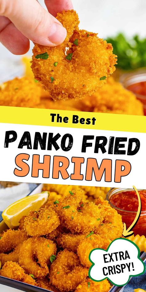 Crispy and delicious, this panko shrimp recipe is the perfect party appetizer or main course. Serve with your favorite dipping sauces! Fried Shrimp Batter, Fried Shrimp Recipes Easy, Panko Shrimp, Shrimp Batter, Fried Shrimp Recipes, Breaded Shrimp, Crispy Shrimp, Batter Recipe, Shrimp Recipes For Dinner