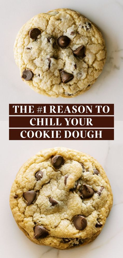 Why bother to take the time and patience to chill your cookie dough before baking up homemade chocolate chip cookies? I’m sharing with you the SCIENCE behind ‘marinating’ your cookie dough so you get cookies just as good as the bakery style ones! Plus how long and the benefits of it! Chocolate Chip Cookie Comparison Chart, Refrigerated Cookie Dough, Basic Cookies, Homemade Chocolate Chips, Homemade Chocolate Chip Cookies, Why Bother, Cookie Recipes Homemade, Baking Science, Chewy Chocolate Chip