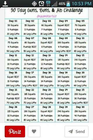 30 day challenge: squats, push ups, leg lifts.  Doing this during the month of June, along with the rest of my training. July Workout, 30 Day Arm Challenge, 30 Day Arm, Workout Morning, Arm Challenge, Motivasi Diet, Latihan Yoga, Ab Challenge, Month Workout