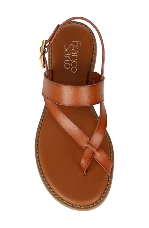 Franco Sarto Gabby Sandal in Cognac at Nordstrom Rack, Size 9 Brown Sandals Women, Cognac Sandals Outfit, Women Sandals 2024, Summer Sandals 2024, Sandals 2024 Trends, Natural Wardrobe, Closed Sandals, Dressy Flats Shoes, Comfortable Women's Shoes