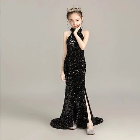 Tomboy Clothes, Teen Birthday Party, Girls Evening Dresses, Elegant Gowns, Multicolor Sequins, Tail Dress, Teen Girl Dresses, Girls Casual Dresses, Cheap Dresses Online