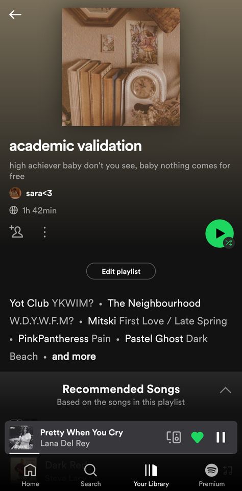 Academic Validation Songs, Academic Validation Playlist, Dark Beach, Academic Validation, Steve Lacy, Spotify Playlists, Pretty When You Cry, Things To Do When Bored, Lana Del Rey